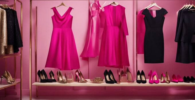 what color shoes to wear with a hot pink dress